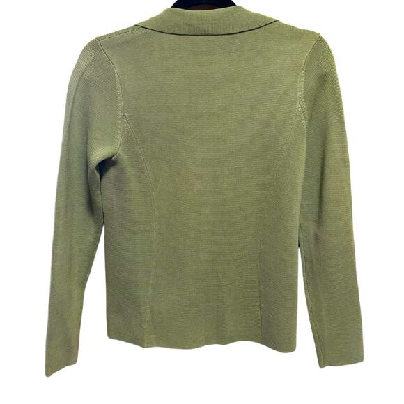 Eileen Fisher Petites Cardigan Sweater Women's Size PP 2 4 Silk Blend Green - Picture 8 of 11